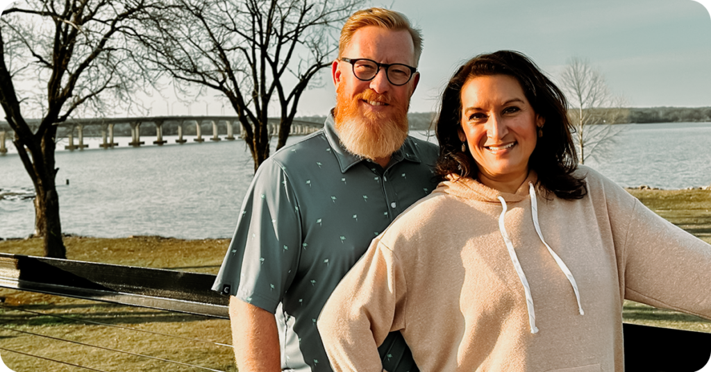Patrick and Amy Wells, owners of The Regatta on Grand luxury RV resort.